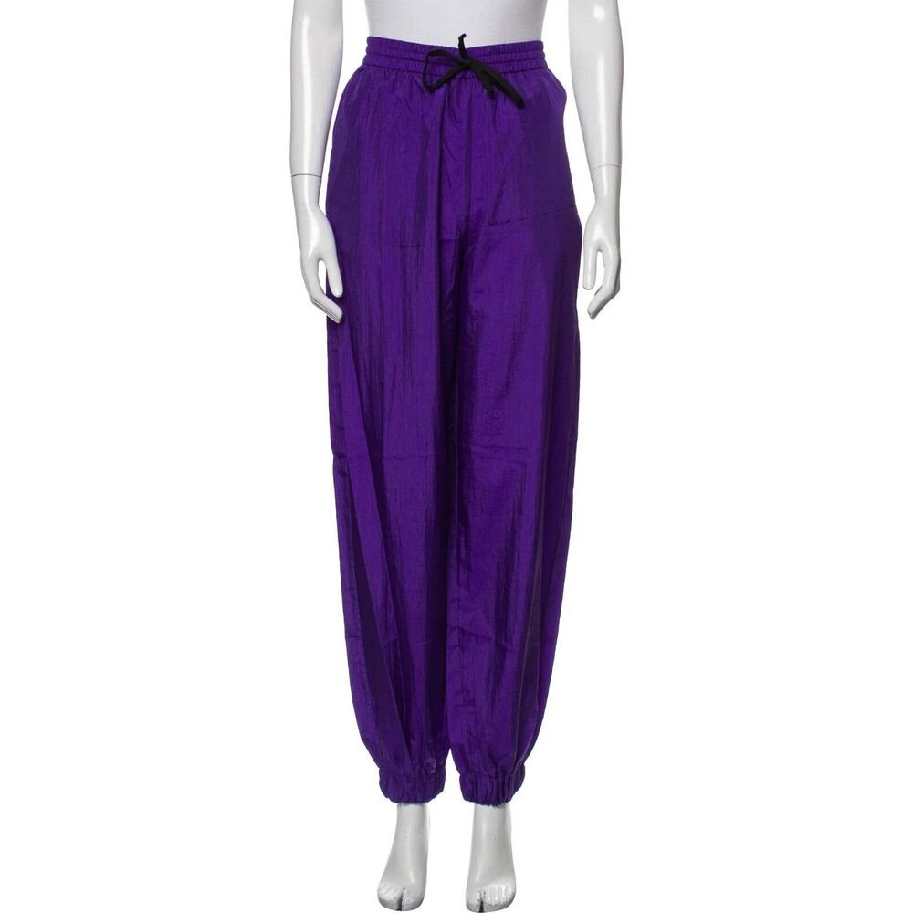 GUCCI Nylon Froissé Sweatpants, XXS (fits XXS to S), purple, NWT